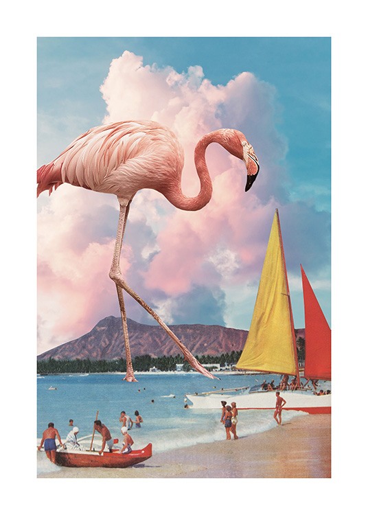 Flamingo Playground Poster