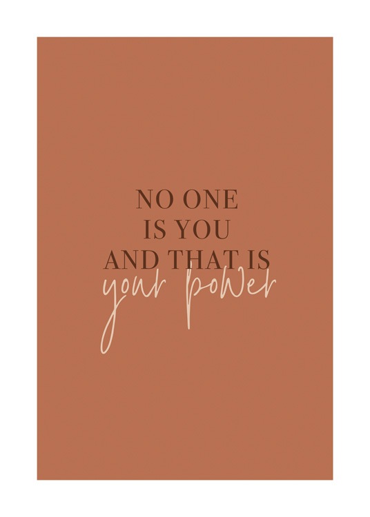 No One Is You Poster