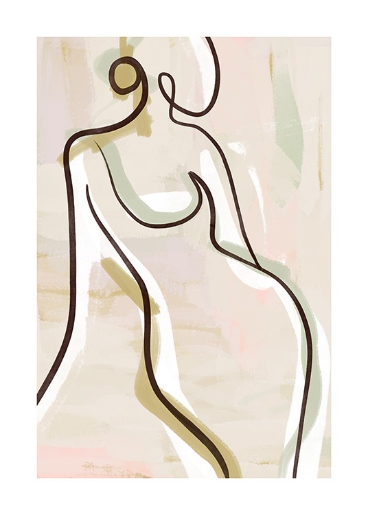 Pastel Figure No2 Poster