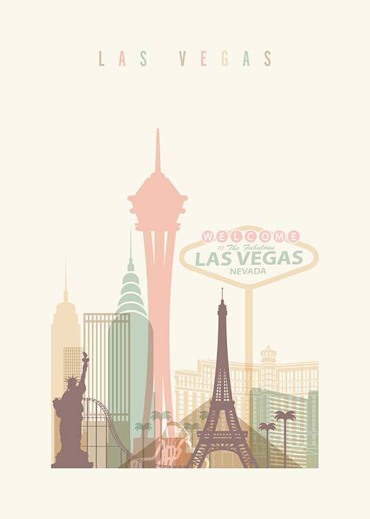 Las Vegas Skyline Poster