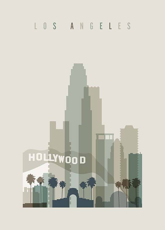 Los Angeles Skyline Poster