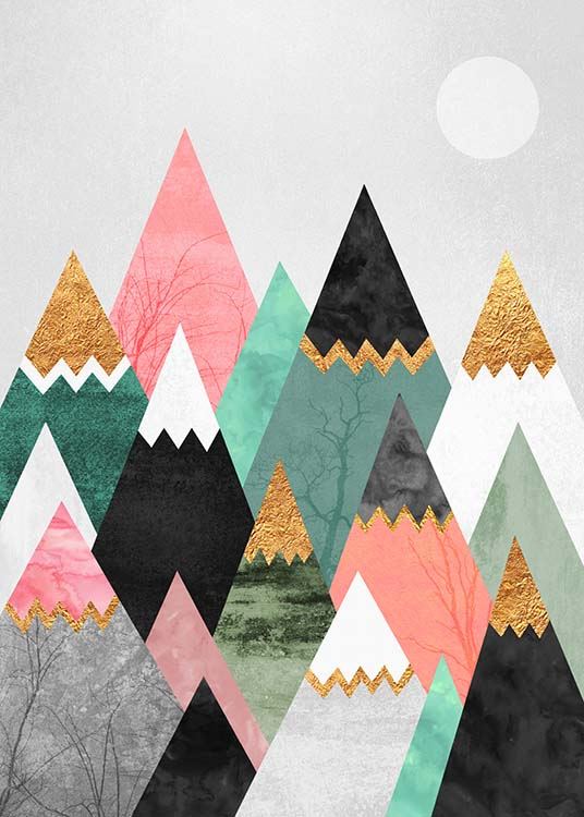 Pretty Mountains Poster