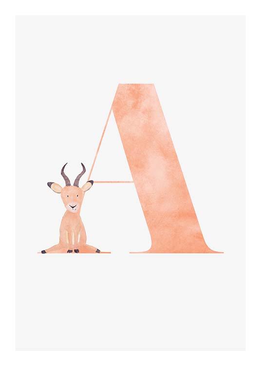 Alphabet A Poster