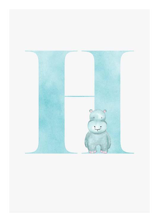 Alphabet H Poster