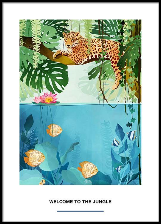 To The Jungle Poster In the jungle Desenio.ie