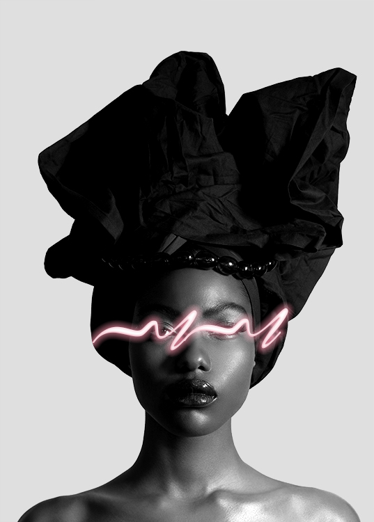 Neon Fashion Poster