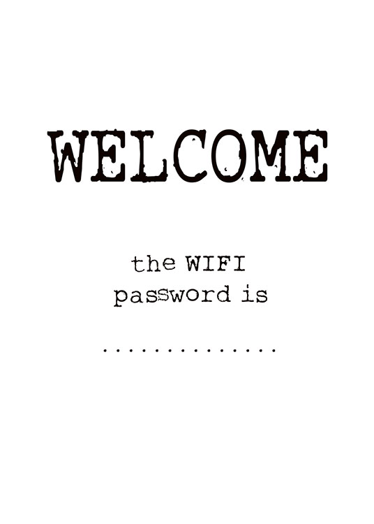 Wifi Password, Posters
