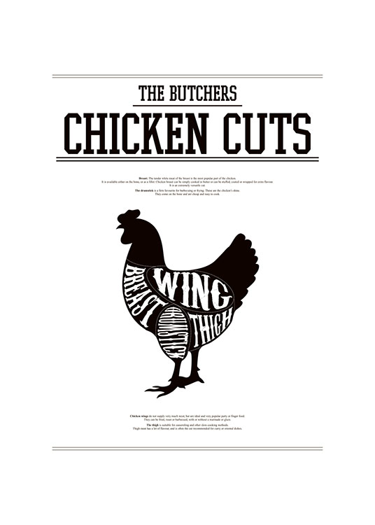Chicken Cuts, Print 