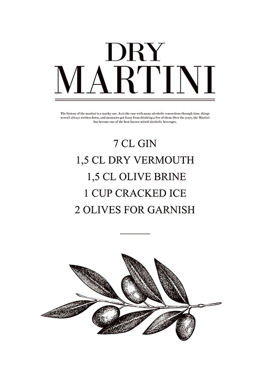 Dry Martini, Poster