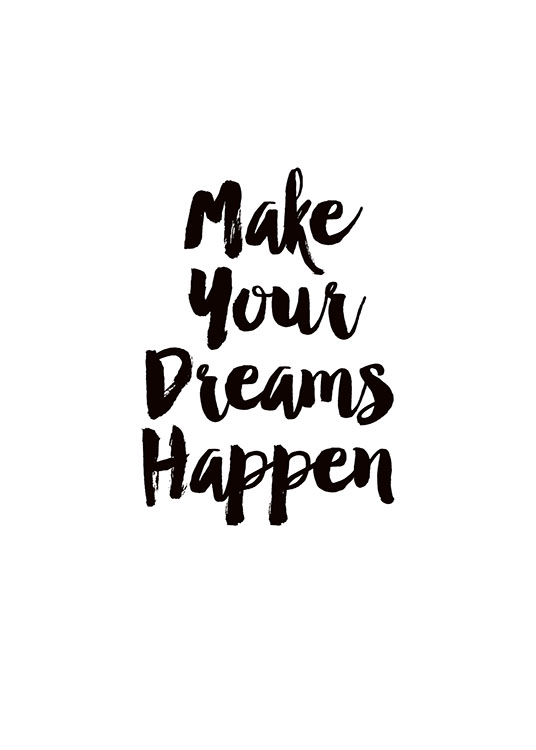Make Dreams Happen, Poster