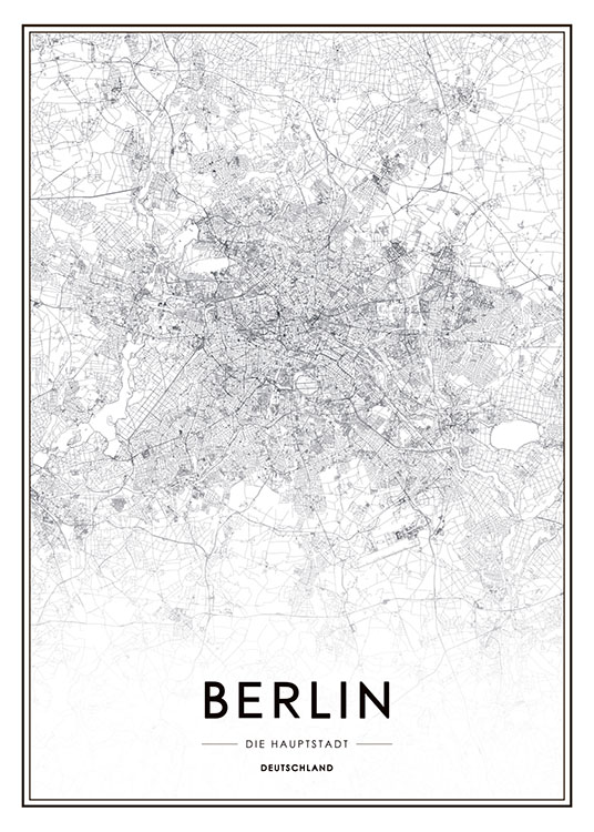 Berlin Map, Poster