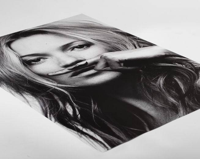 picture Kate Moss Black And White Poster kate moss life is a joke print