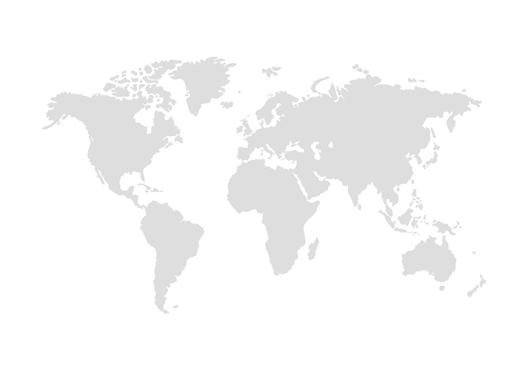 World Map Grey Poster World Map Grey Poster