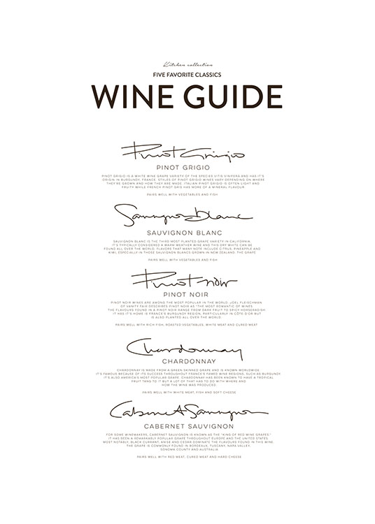 Five Wine Classics, Posters