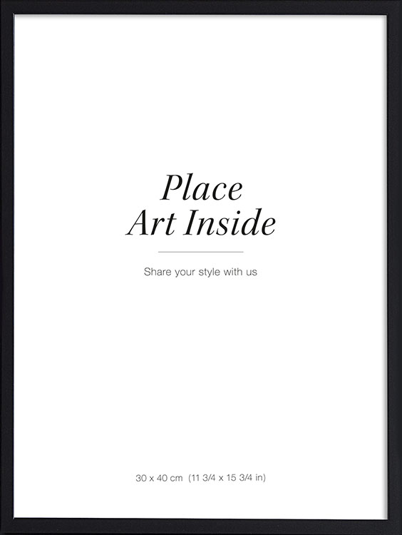 Black Frame Measuring 30 X 40 Cm Desenio Ie