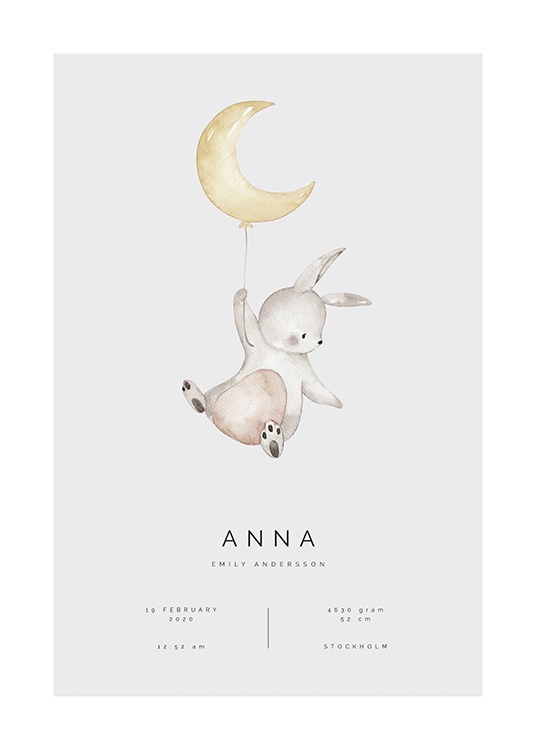 Flying Bunny Personal Poster