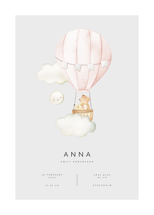 Hot Air Balloon Personal Poster