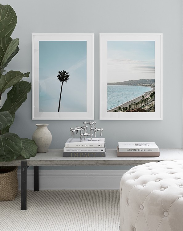 Posters with holiday photos of Nice France